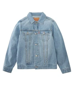 Levis Denim Light Blue Trucker Jean Jacket Large L 12-13 Yrs Unisex NEW  - Picture 1 of 2