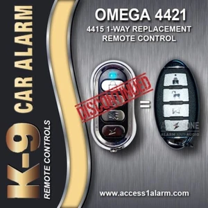 NEW K-9 Omega 4415 For Discontinued 4421 4-Button 1-Way Remote Control L2M441 - Picture 1 of 3
