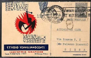 Lbi0818 - CARTOLINA d'Epoca - PUBBLICITARIA Illustrata - VENNA futurismo FIRENZE - Picture 1 of 1