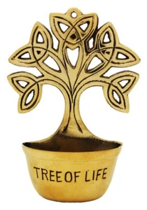 IRISH LIFFEY ARTEFACTS BRASS WATERFONT CELTIC TREE OF LIFE LARGE SIZE: 6" x 4" - Picture 1 of 1