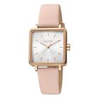 Armbanduhr Esprit Frauen Square Zeit Leder Pink/ Weiß ES1L323L0035
