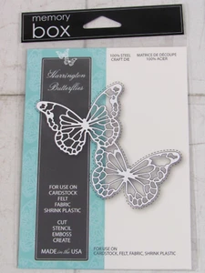 Caja de memoria troquel artesanal de acero, mariposas Harrington, 99476 - Imagen 1 de 2