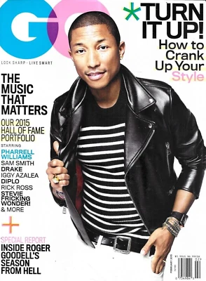 GQ Magazine Pharrell Williams Nick Jonas Chance the Rapper Casey Kasem 2015 . - Image 1 of 4