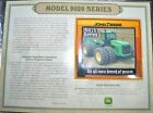 JOHN DEERE 9020 SERIES TRACTOR PATCH INFORMATION SHEET WILLABEE WARD COLLECTION