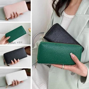 Fashion Practical Zipper Women,s Wallet PU Card Holder Holder г^ Wal Zipper P2G6 - Picture 1 of 28