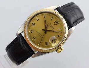 TUDOR Prince Oysterdate Automatic - 74033 - Golden Roman Dial - Sapphire - 1995 - Bild 1 von 12