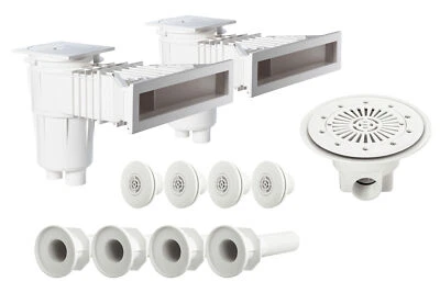 Astralpool Skimmer Einlaufdüse Pool Einbauteile Komplettset bis 4x9 m - Bild 1 von 4