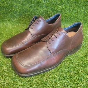 bacco bucci mens shoes square toe brown leather oxfords size 12 - Picture 1 of 24