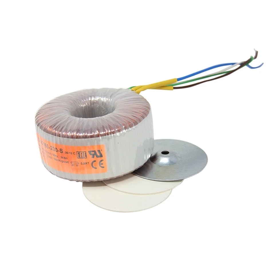 58-0200-115-S Transformer: Toroidal 200VA 230VAC 115V 1.739A 1.9kg H: 49mm TAL - Image 1 of 1