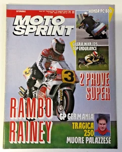 MOTOSPRINT 22/1989 GILERA MXR 125 TOP ENDURANCE HONDA PC 800 GP GERMANIA - Imagen 1 de 5