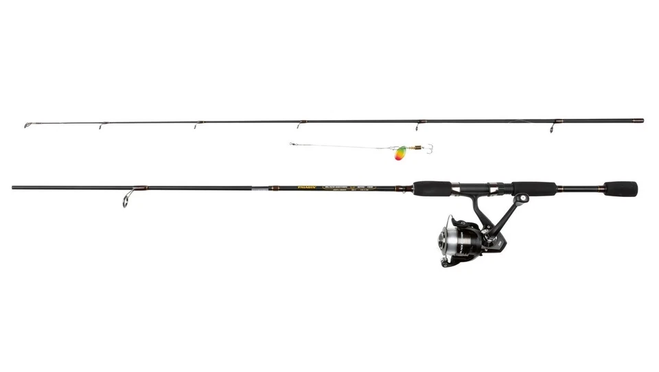 PALADIN Carbon Spin 198 Angelset 1 98m Rute Rolle Köder & Tasche