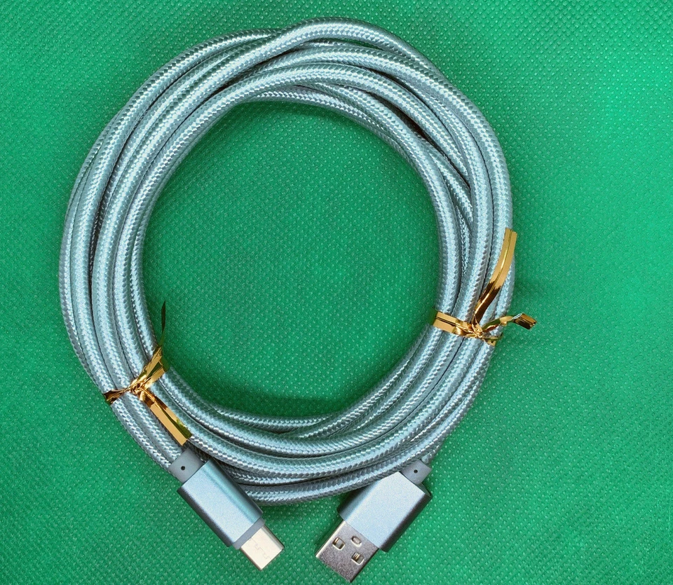 Cable USB tipo C de PVC de carga rápida y datos de alta resistencia para Samsung Galaxy S8, S9, S9+ Foto 1 de 4