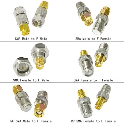 1PC SMA-F RF Coax Adaper SMA Male Femal to F Jack Plug Connector Straight  NEW - Image 1 of 4