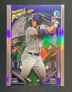 2024 Bowman Chrome Spencer Jones Prospect Power-Up #PP-9 New York Yankees - Imagen 1 de 2