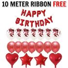 Happy Birthday Balloon 16"banner Balon Bunting Self Inflating Birthday Party Dec