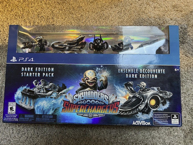 Skylanders SuperChargers Dark Edition Starter Pack PS4 Brand New Factory Sealed!