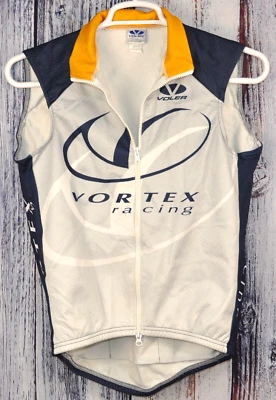 Voler Rac Raglan Fleece Lined Cycling Vest Medium Full 2 way Zip Vortex Racing - Image 1 of 4