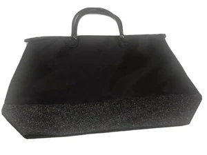 Urlaub Haarpflege Tasche schwarz mit Glitzer und Reißverschluss - neu mit Etikett - Bild 1 von 6