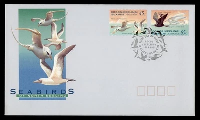DR WHO 1995 COCOS KEELING ISLANDS AUSTRALIA FDC SEA BIRD CACHET COMBO M61478 Foto 1 de 2