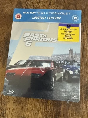 Fast And Furious 6 (Blu-ray, 2013) Limited Edition Steelbook - New/Sealed - Image 1 of 4