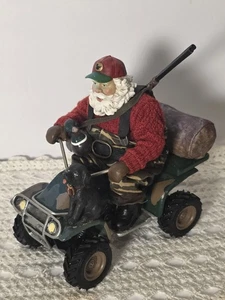HTF Kurt Adler Fabriché KSA Santa Duck Hunter on ATV w/ Dog & Duck Rare - Picture 1 of 14