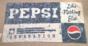 Vintage Pepsi Beach Towel "Nothing Else Is A Pepsi" NOS in Original Bag (#9) - Picture 1 of 8