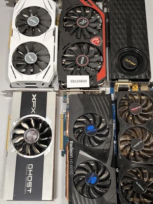 LOT Of 6 Graphics Cards Various Models - Not Working, For Parts - Image 1 of 4