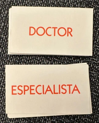 Milton Bradley Operando (Operation) Replacement Cards - Image 1 of 2