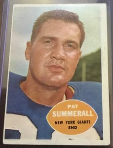 1960 Topps #77 Pat Summerall New York Giants - Foto 1 di 6