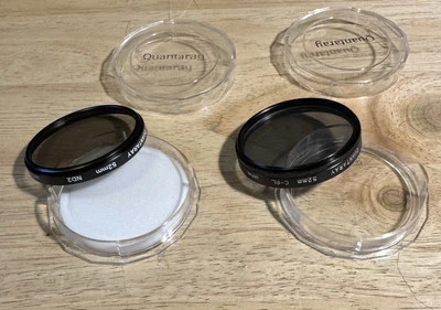 Quantaray 52mm Filter ND2 Neutral Density & Quantaray 52mm C-PL Circ. Polarizer - Image 1 of 4