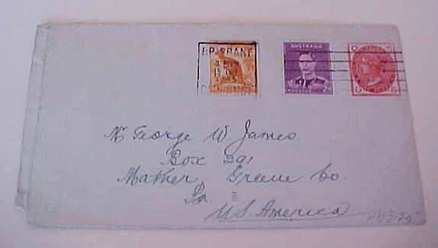 AUSTRALIA COVER NEW SOUTH OS ENTIRE OCT 1945 BRISBANE EMERGENCY USE Cover