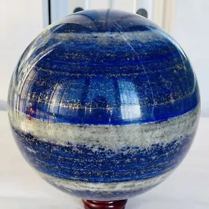 Sfera Lapislazzuli Naturale Quarzo Cristallo Sfera Reiki Guarigione 3400G - Foto 1 di 12