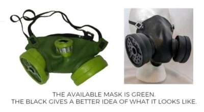 Rubber Gas Mask Respirator Half Face Halloween Costume Steampunk Zombie Apocalyp - Image 1 of 4