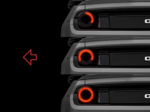 Raxiom 393827 for 15-22 Ford Mustang Halo LED Tail Lights-Gloss Black Housing Sm - Picture 1 of 10