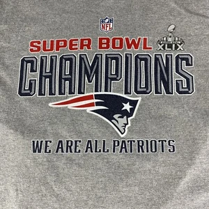 New England Patriots T Shirt Adult XXL Super Bowl Champions Graphic Nike Mens - Picture 1 of 9