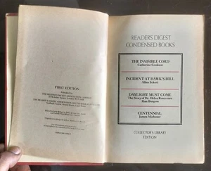 1975 READER DIGEST CONDENSE BOOK collector library collection THE INVISIBLE CORD - Picture 1 of 10