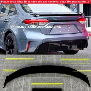 Alerón trasero negro brillante para maletero 2020-2022 para Toyota Corolla sedán - Imagen 1 de 19