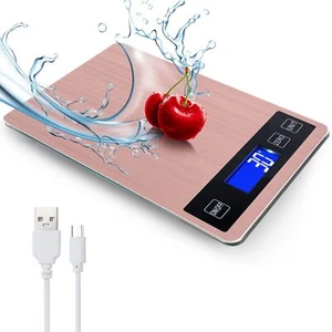 33lb Food Kitchen Digital Scale1g/0.05oz Precise Graduation USB Charging Kitc... - Picture 1 of 7