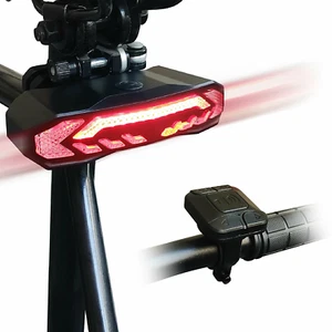 Smart Bike Tail Light with Turn Signals USB 110dB Anti-Theft Alarm Bicycle Horn - Picture 1 of 12