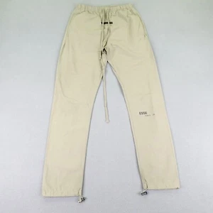 Essentials Fear of God Pants Mens Small Khaki Tan Windbreaker Track Joggers ^ - Picture 1 of 21
