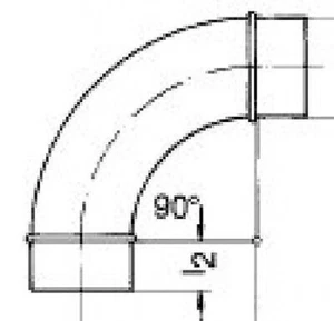 Vent Loop 90° With Diameter 250 MM - Picture 1 of 1