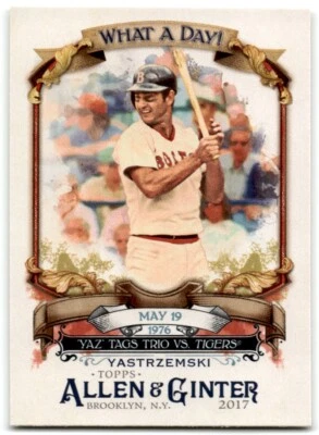 2017 Topps Allen & Ginter What a Day! Carl Yastrzemski Boston Red Sox #WAD-24 - Image 1 of 2