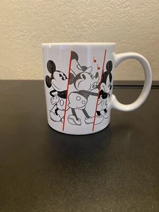 Disney 90 Years Of Mickey Mouse Coffee Tea Mug 10oz White Black Red - Picture 1 of 5