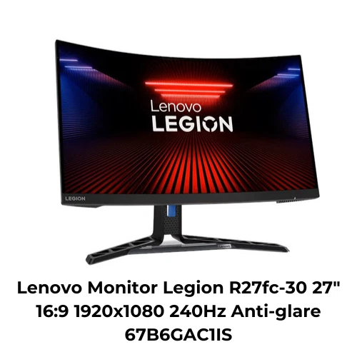 Lenovo Monitor Legion R27fc-30 27" 16:9 1920x1080 240Hz Anti-glare 67B6GAC1IS - Image 1 of 1