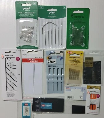 Nähnadel, Wollnadeln, Sticknadel, Stopfnadel, Ledernadel,Bastlernadel,Fädelnadel - Bild 1 von 3