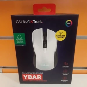 Mouse da Gaming Wireless Trust Ybar White GXT 923W NUOVO SIGILLATO - Foto 1 di 2