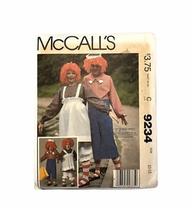 Disfraz de Halloween Raggedy Ann & Andy McCall's patrón de costura niños talla 10-12 sin cortar - Imagen 1 de 5