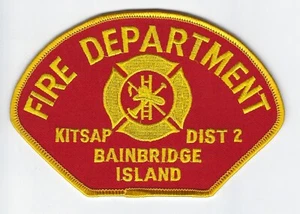 **BAINBRIDGE ISLAND KITSAP WASHINGTON FIRE DEPARTMENT FIRE DISTRICT 2 PATCH** - Picture 1 of 1