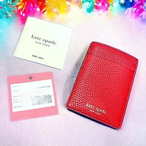 KATE SPADE Polly Card Holder in Red Brand New With Tags