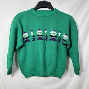 Vintage Women's Retro Green Asian Caricature Gnomes Unique Design 1 of a Kind - Picture 1 of 6
